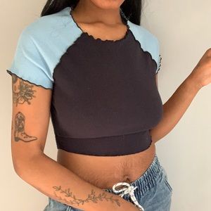 Back tie crop top